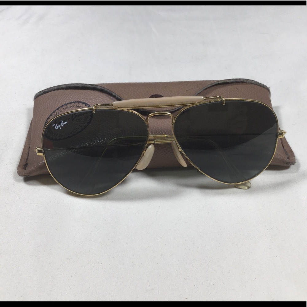 Vintage B&L Ray Ban Outdoorsman Aviator Sunglasses & Case